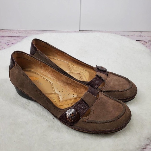 Naturalizer Clamor Slip-On Taupe Brown Size 8N Narrow - Picture 9 of 9
